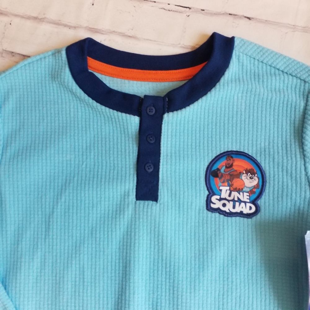 NWT Space Jam Tune Squad Boy Fleece Pajama set, size 6/7, Taz, Bugs Bunny